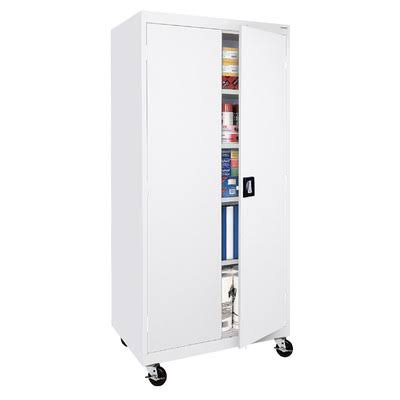 2 Door White Storage Cabinet F337670