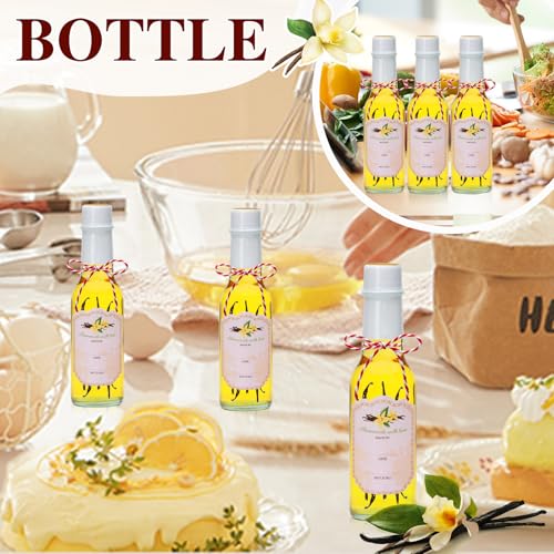 5 oz Clear Glass Woozy Bottles with Caps, Case of 35 B92952