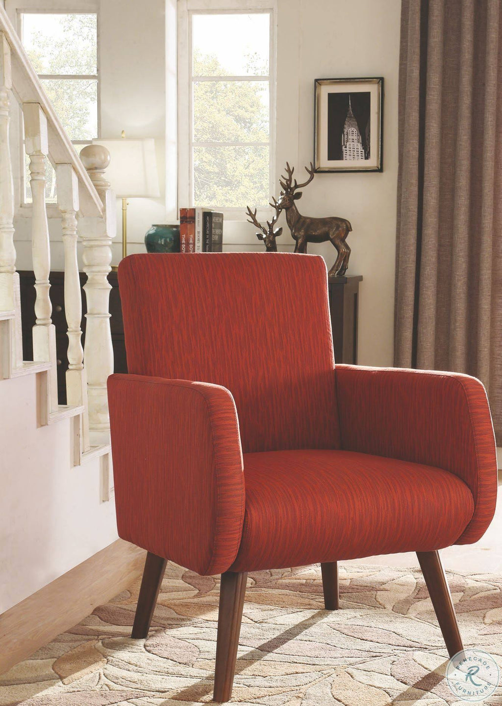Orange Accent Chair L61197