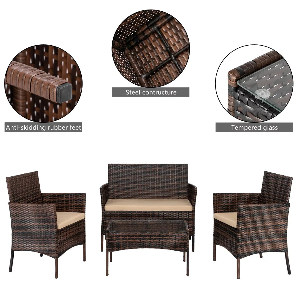 3 Piece Wicker Bistro Set P59308