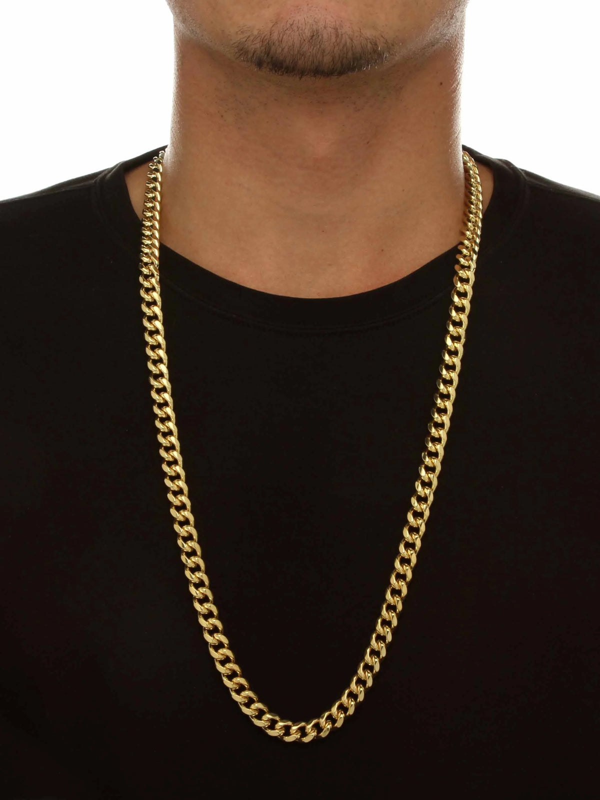 10.5 mm Curb-Link Bracelet and Chain Necklace 2-Piece Set B886361