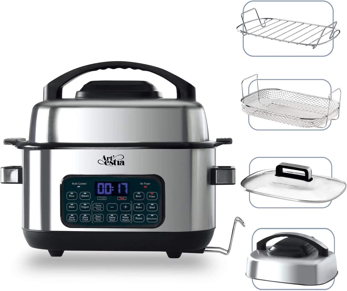 12-in-1 Multi Cooker with 6.5 QT Removable Cooking Bowl L100