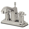 Satin Nickel Centerset Lavatory Faucet with Pop-Up G280337