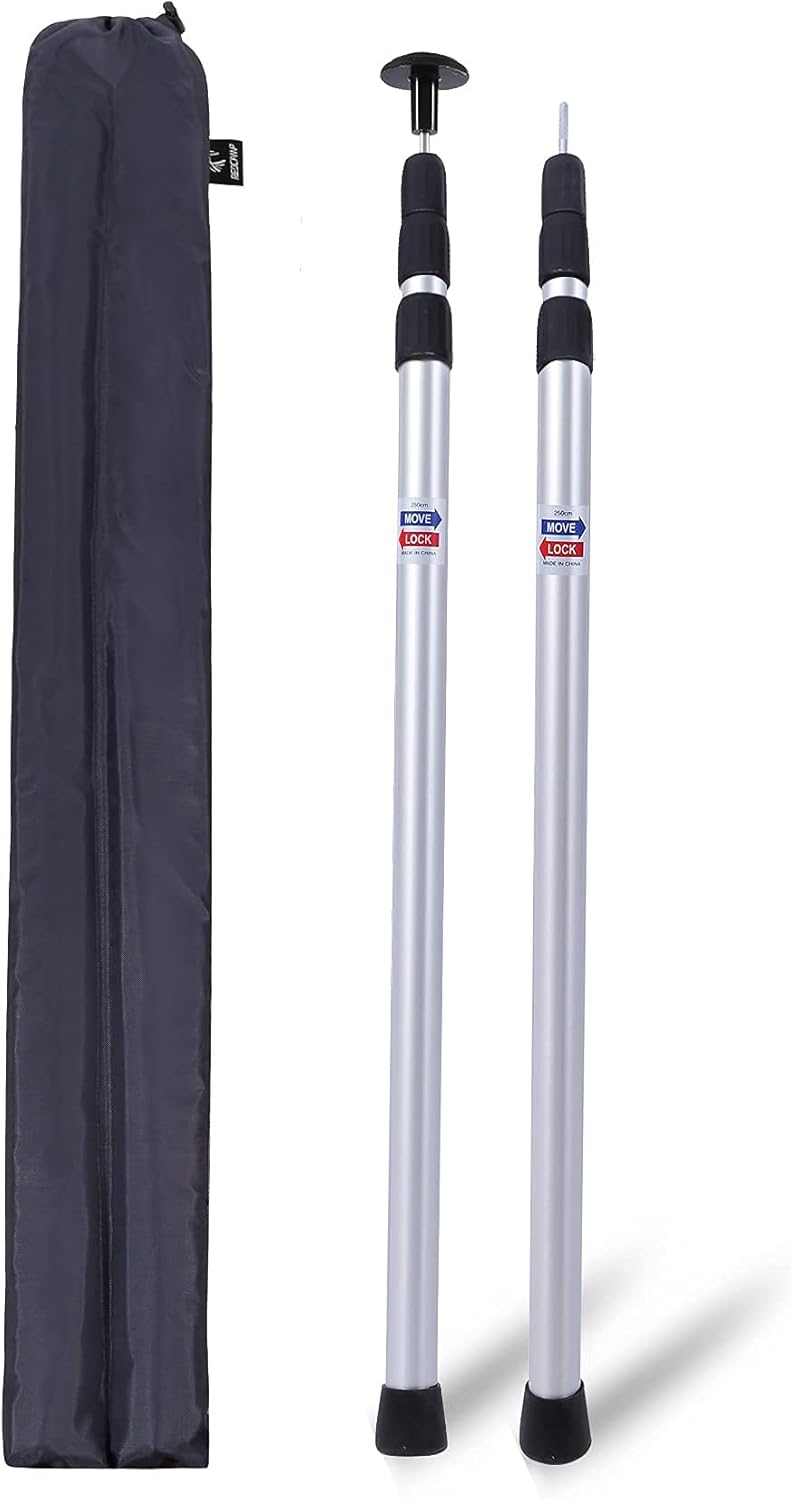 Set of 2 Adjustable Aluminum Tent Poles Y890166