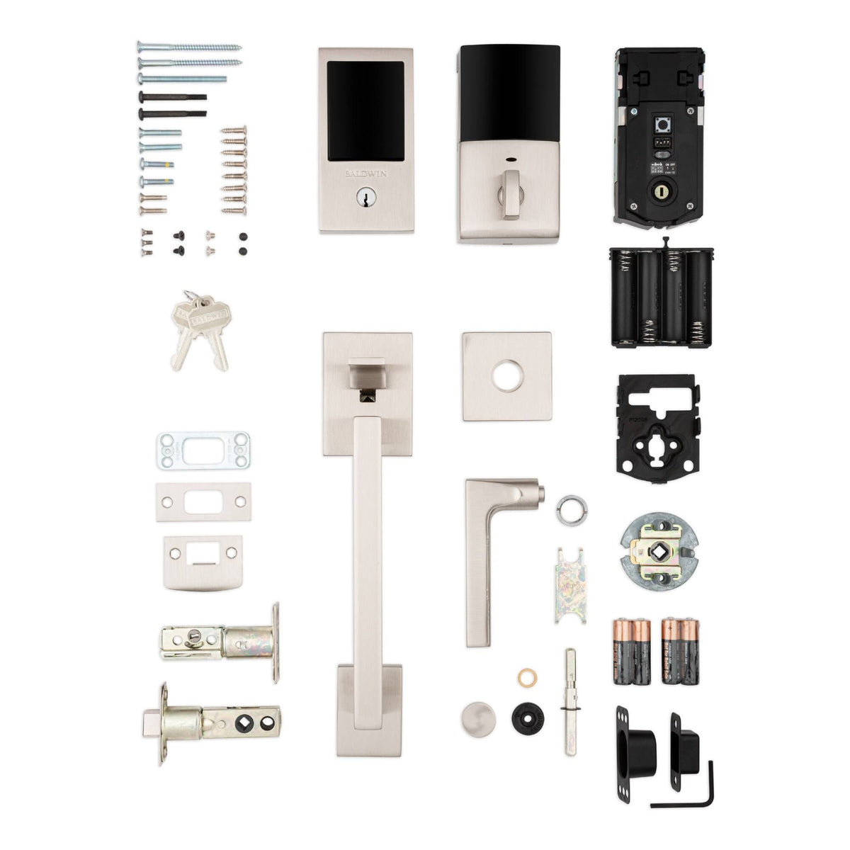 Polished Chrome Touchscreen Electronic Keyless Entry Handleset A980