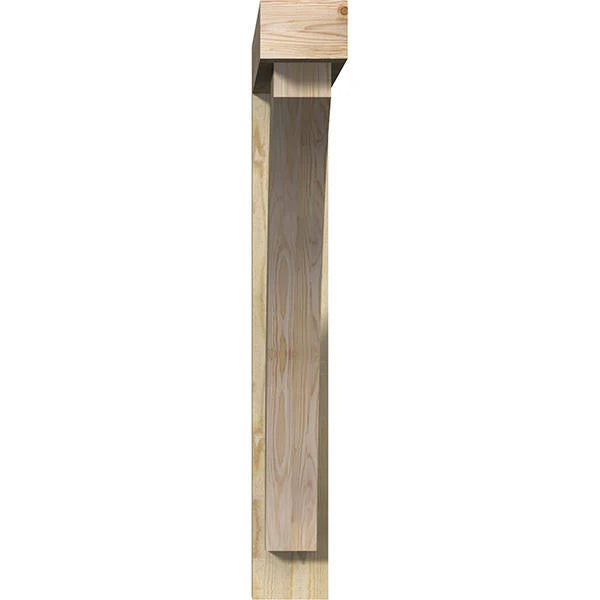 Rough Sawn Douglas Fir Bracket with Offset Brace D2681