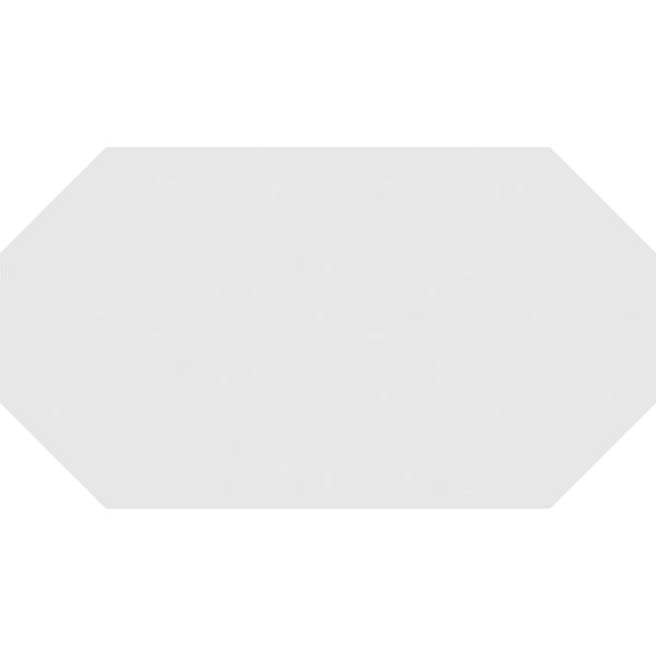 PVC Horizontal Elongated Octagon Gable Vent J58381