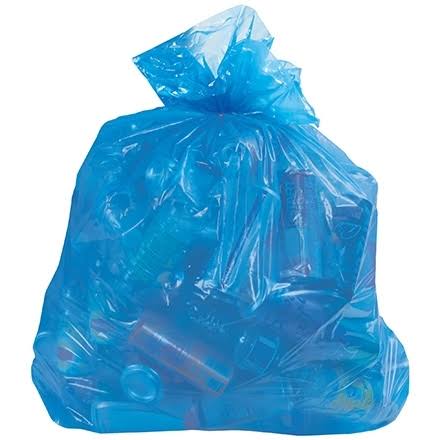 Blue Recycling Trash Bags 250 Per Case Z7758