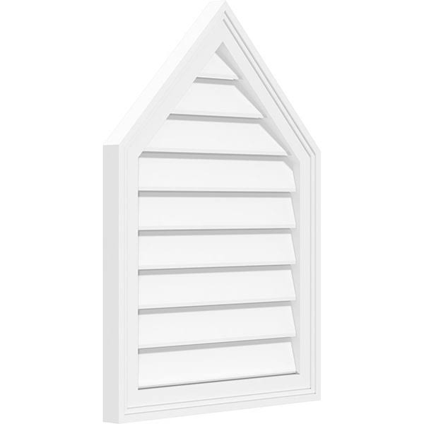 Peaked Top Surface Mount PVC Gable Vent E770