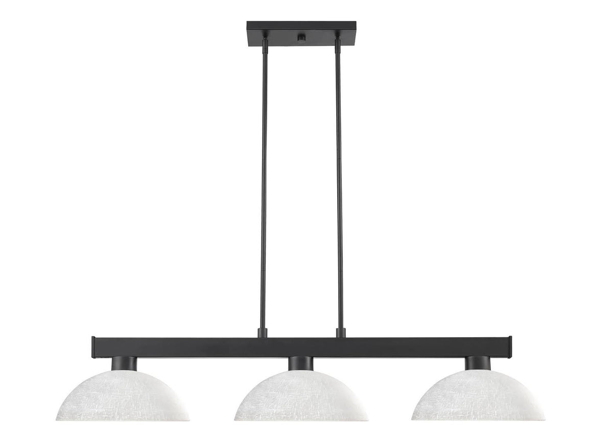 Matte Black 3 Light Billiard Light C45874