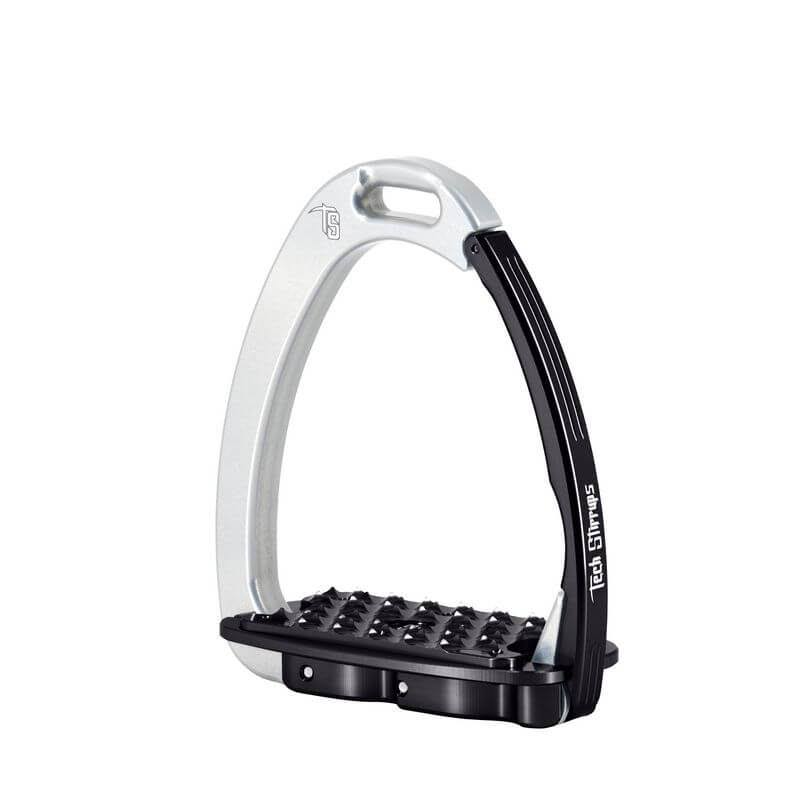 Silver/Black Safety Stirrups R911