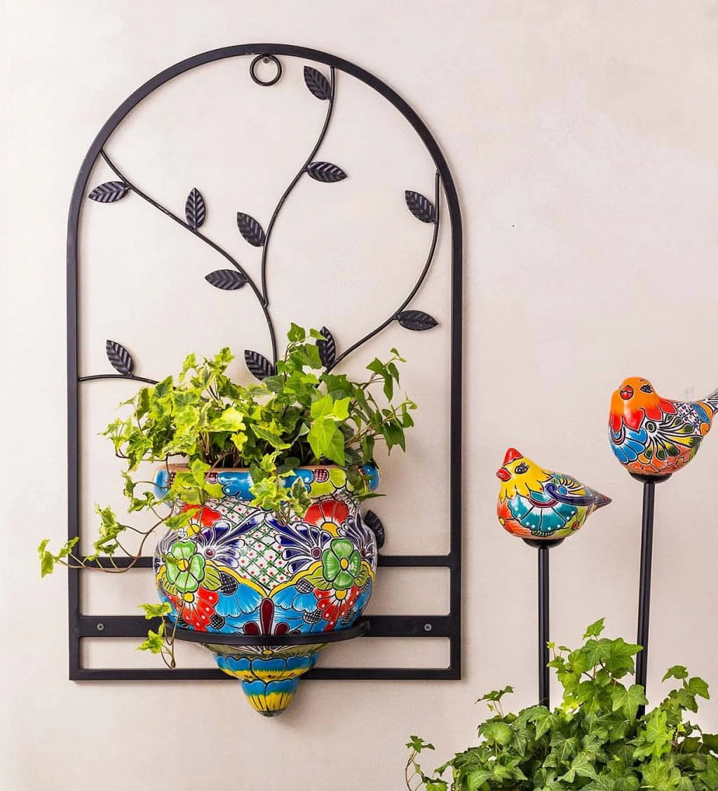 Handcrafted Terra Cotta Flat-Backed Wall Planter V8987