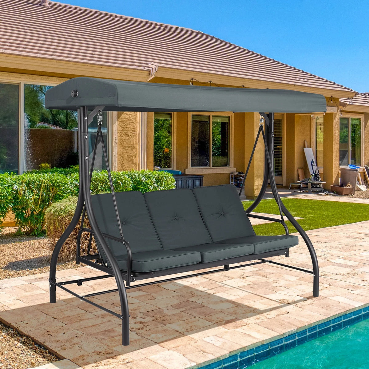 3-Seat Converting Swing Glider Hammock M80918