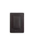 Black Leather Magnetic Money Clip Wallet V8084