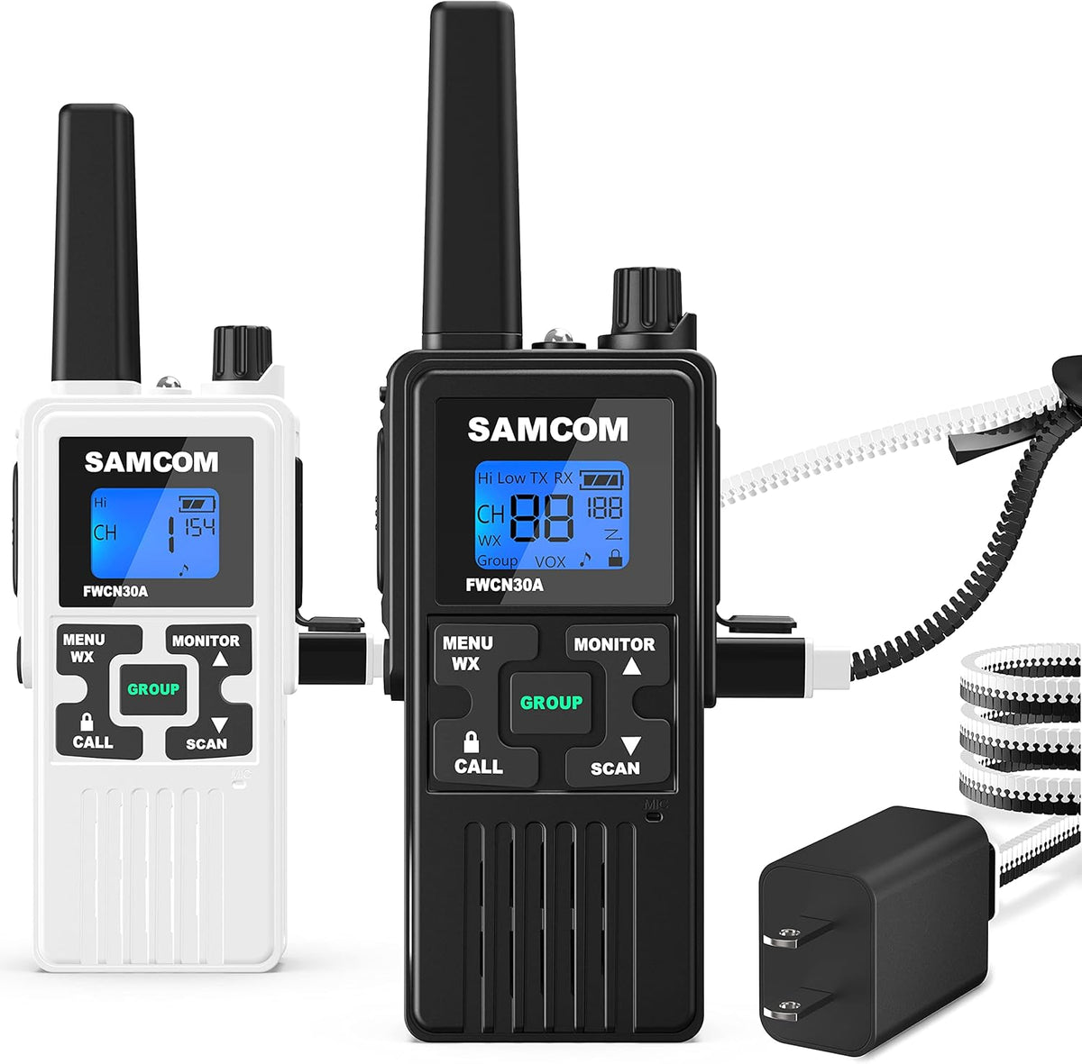 4 Packs Rechargeable Long Range Two Way Radio M23251