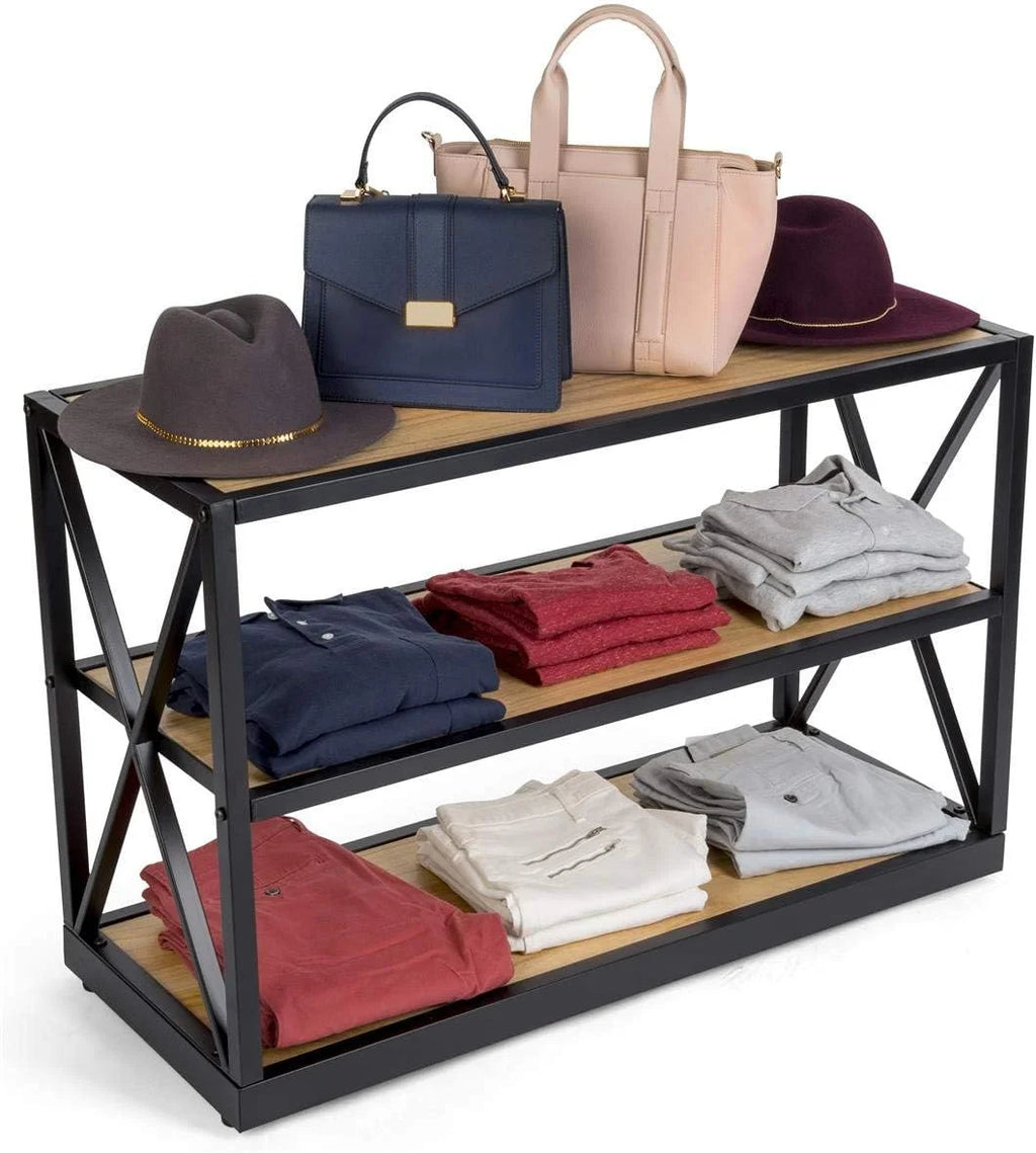 Industrial 3-Shelf Solid Pine Unit W5442