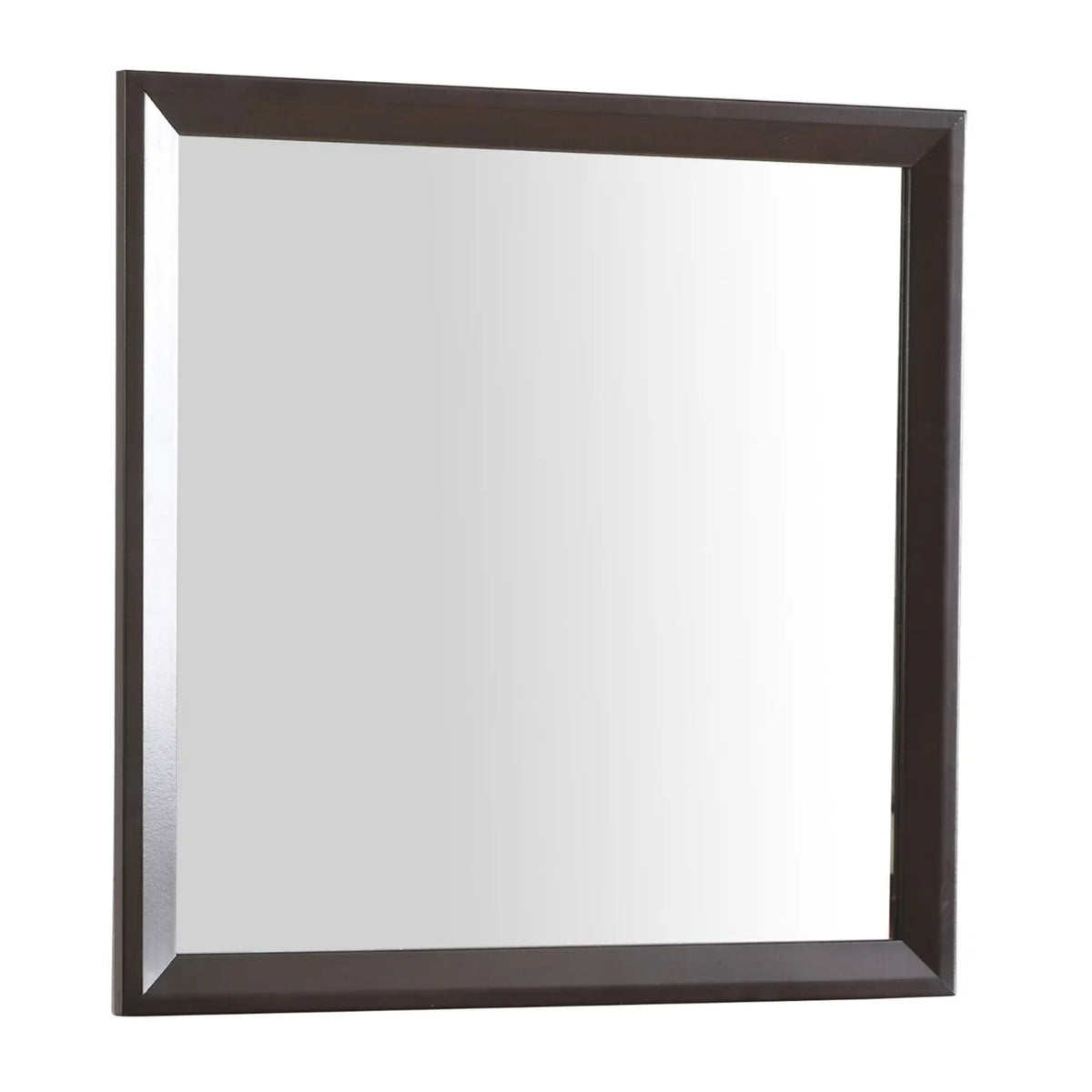 Espresso Square Framed Dresser Mirror N126
