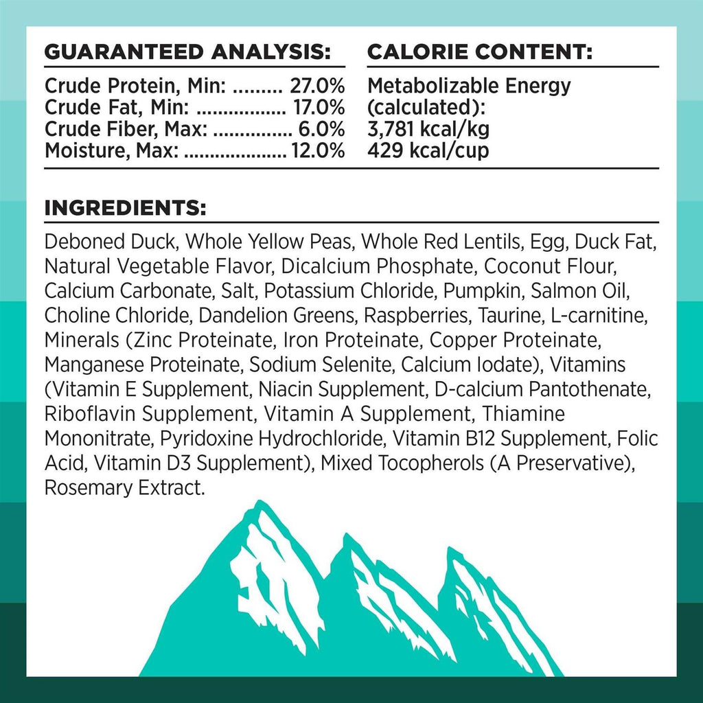 Duck Recipe Dry Dog Food X725