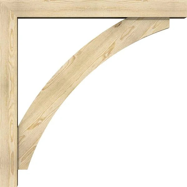 Rough Sawn Douglas Fir Bracket with Offset Brace D2681