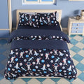 5 Piece Kids Bedding Set Brushed Polyester Space Astronaut Pattern Full U54439