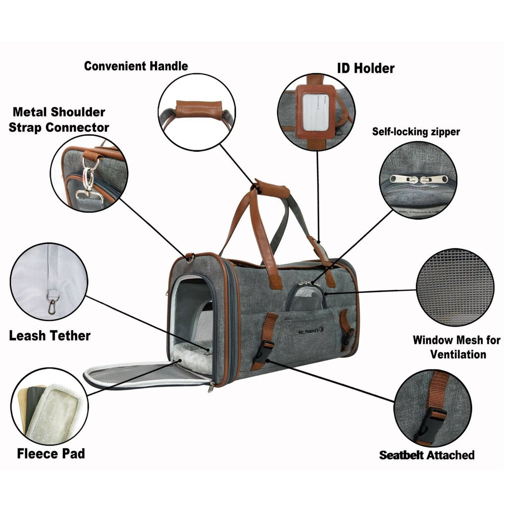 Airline Approved Soft Sided Pet Carrier Tote X34486