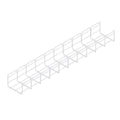 Wire Mesh Cable Tray, 6x4In, 10 ft T9958