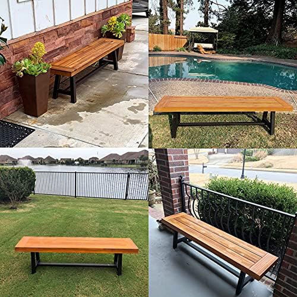 Acacia Wood Outdoor Bench Q422500