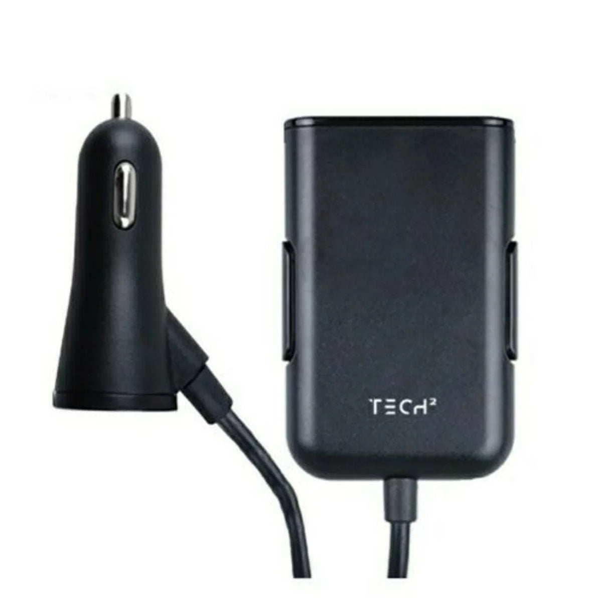 Backseat Car Charger, 4 USB Ports (2pk) W489393