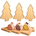 3 Pcs Wooden Serving Platters Assorted Size W529720