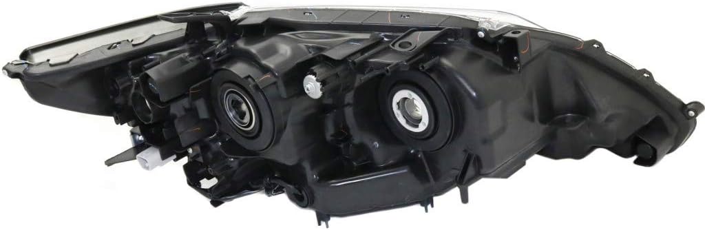 HeadLight Assembly Driver Side Black Housing I1526