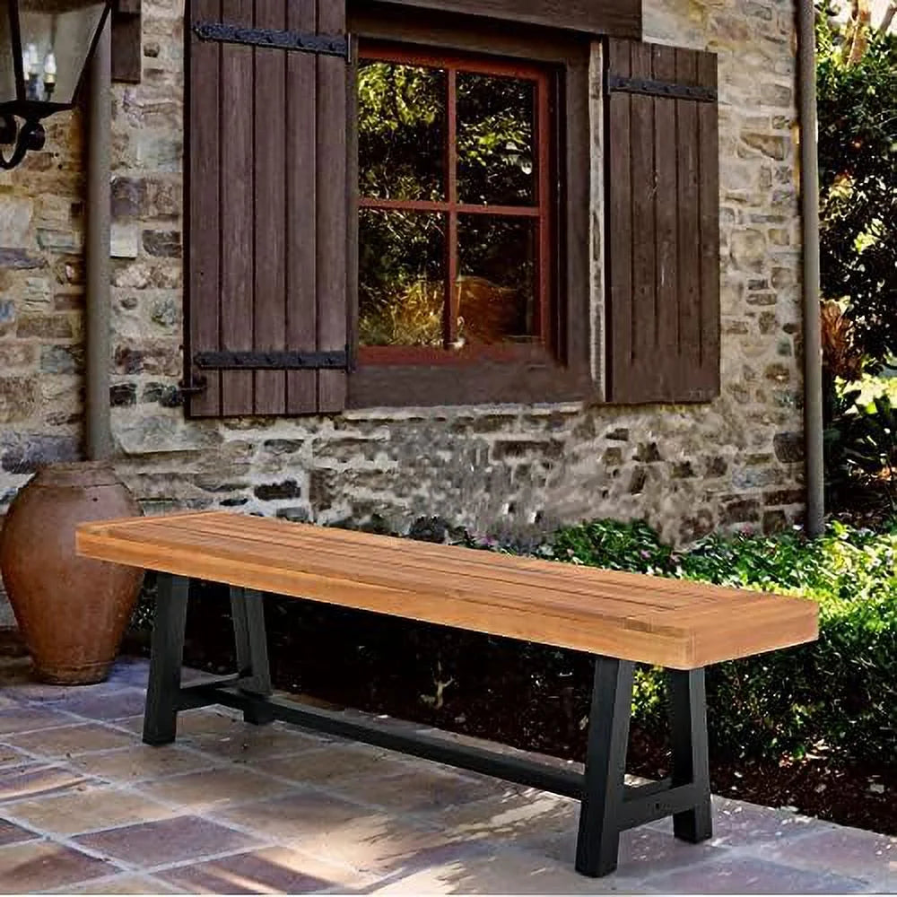 Acacia Wood Outdoor Bench Q422500