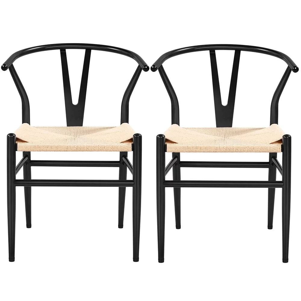 White Dining Chair with Metal Frame N3868