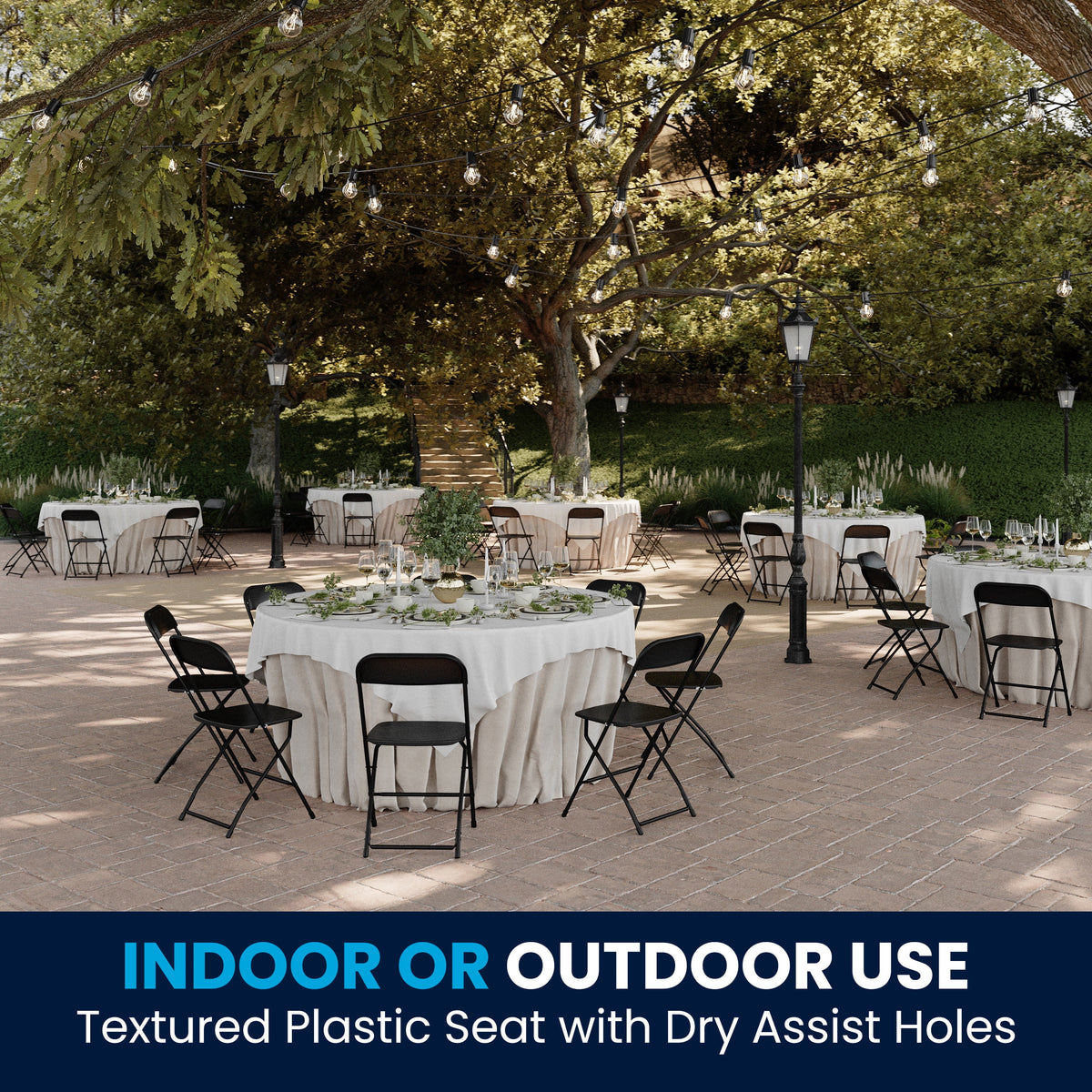 Beige Plastic Folding Chair 4 Pack U864519