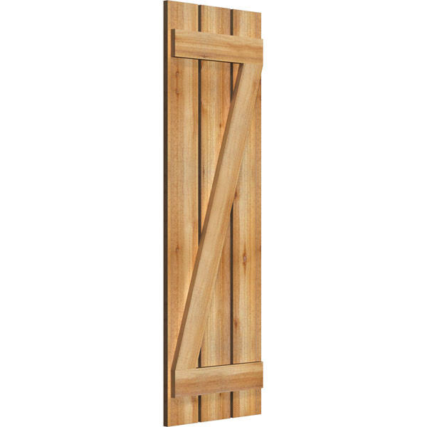 Rough Sawn Western Red Cedar Board-n-Batten Shutters X392849