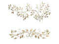 Gold Over The Door Scroll Wall Decor with Brushed Flowing Leaves W5647