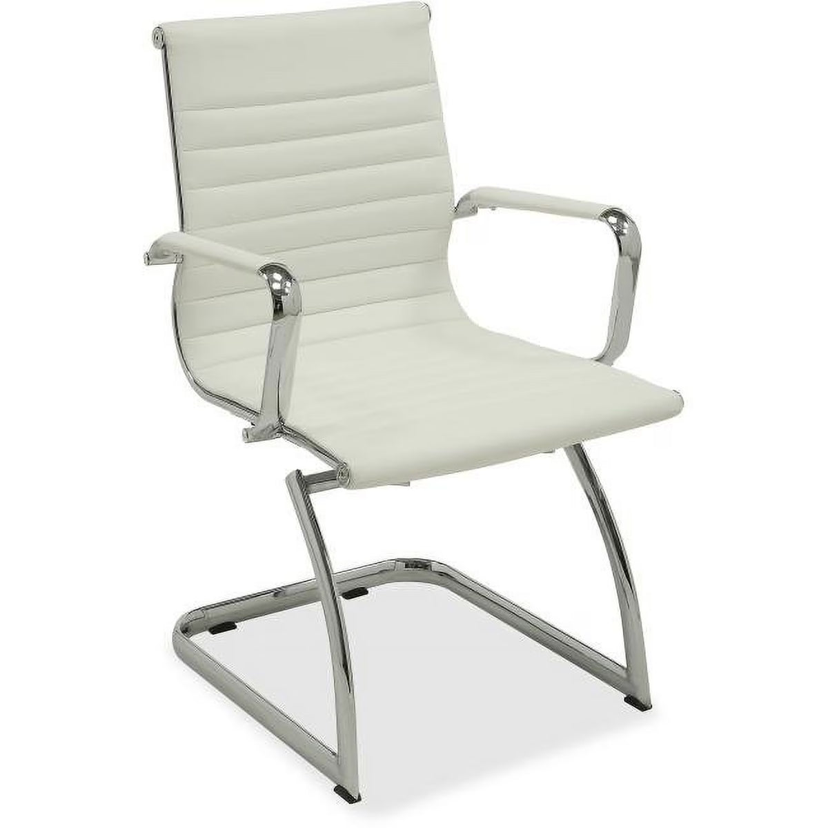White Leather Guest Chair Z488695