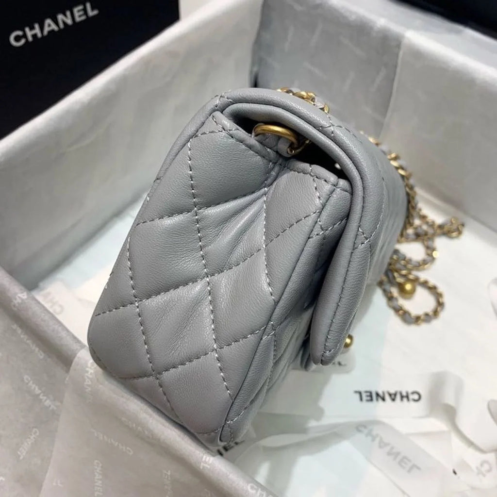 Grey Flap Bag F48106