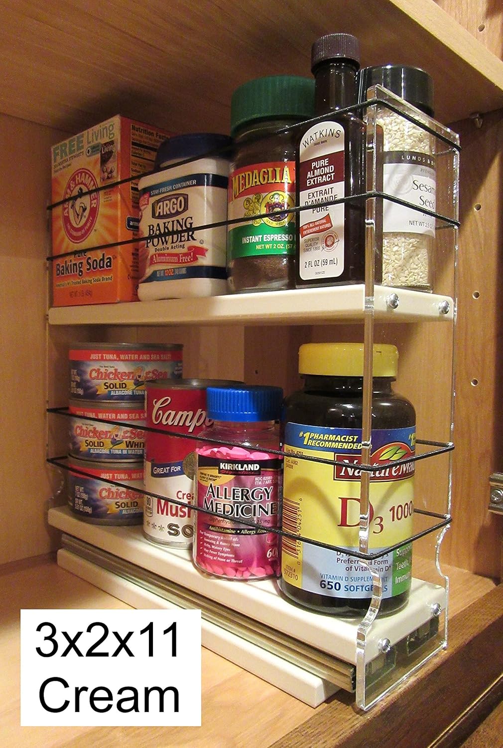 Spice Rack with Large Container Drawer J5732