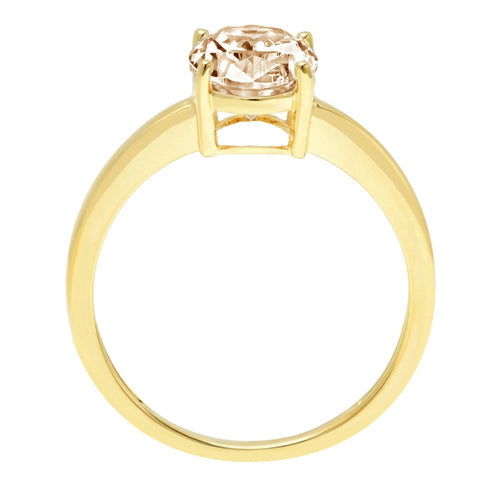 18K Yellow Gold Solitaire Ring A42397