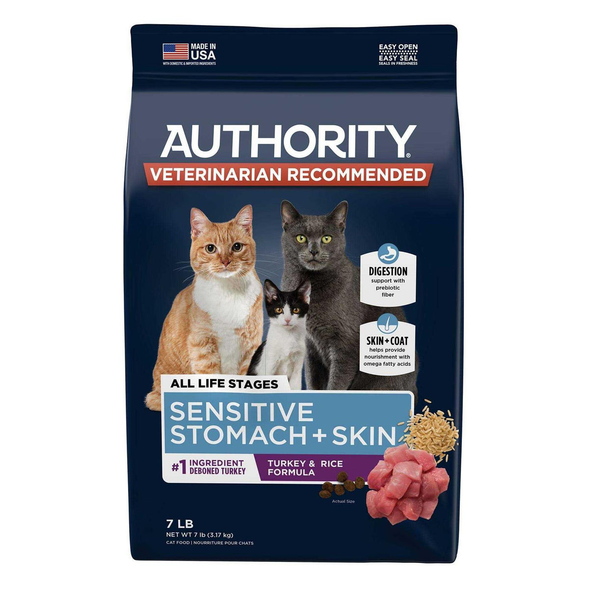 Sensitive Stomach and Skin Cat Dry Food S42445