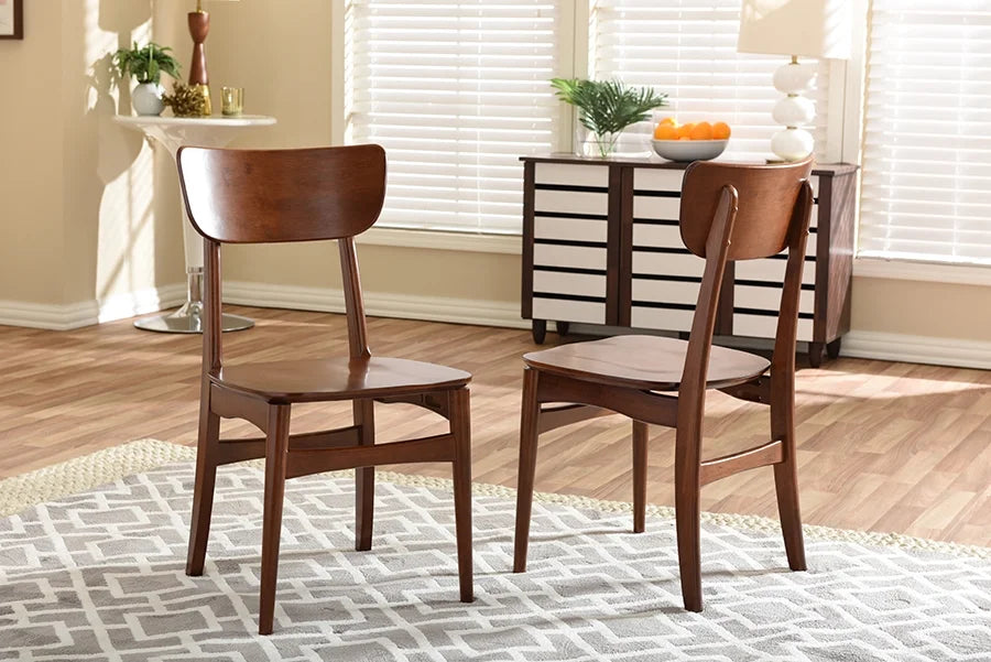 Dark Walnut Bent Wood Dining Side Chair (Set of 2) M597062