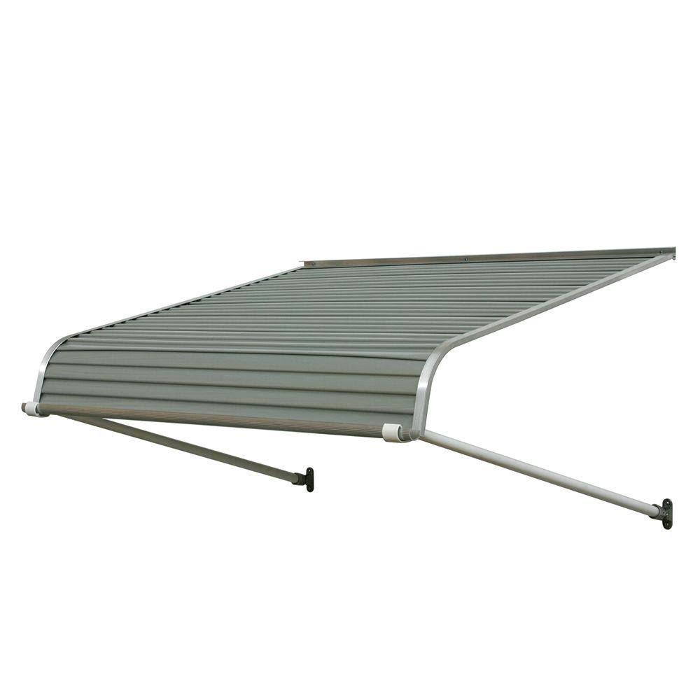 4 ft. Aluminum Door Canopy Awning in Gray D82963